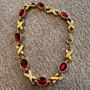 Avon Red and Gold Bracelet